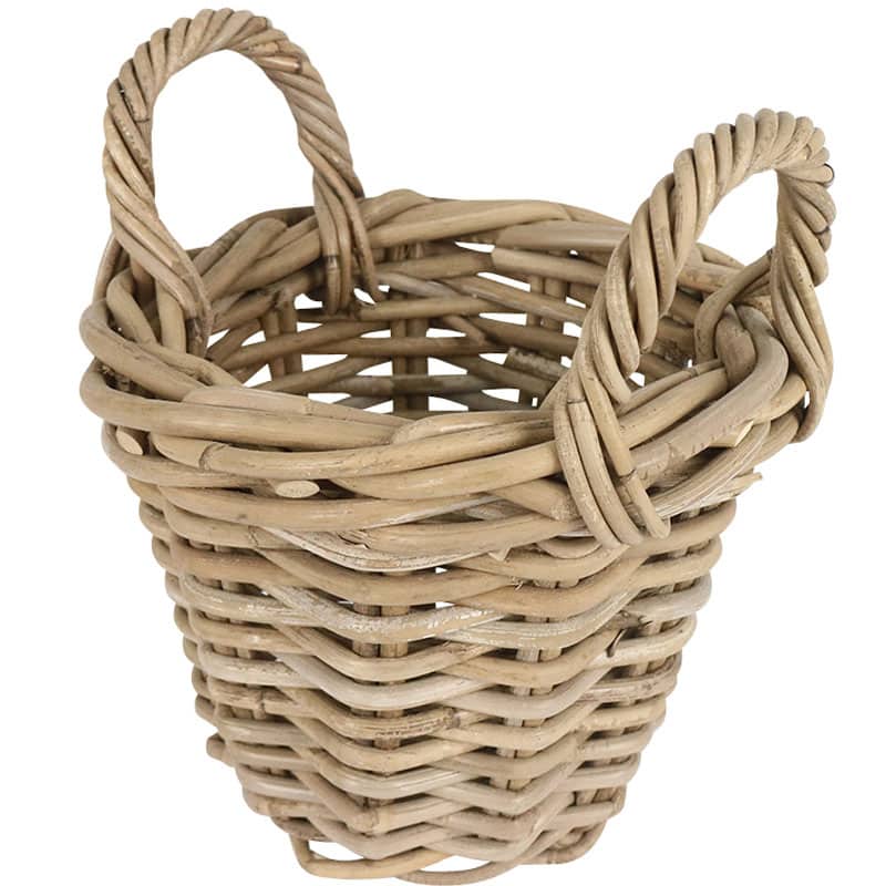 Thick Rattan Planter with Handles