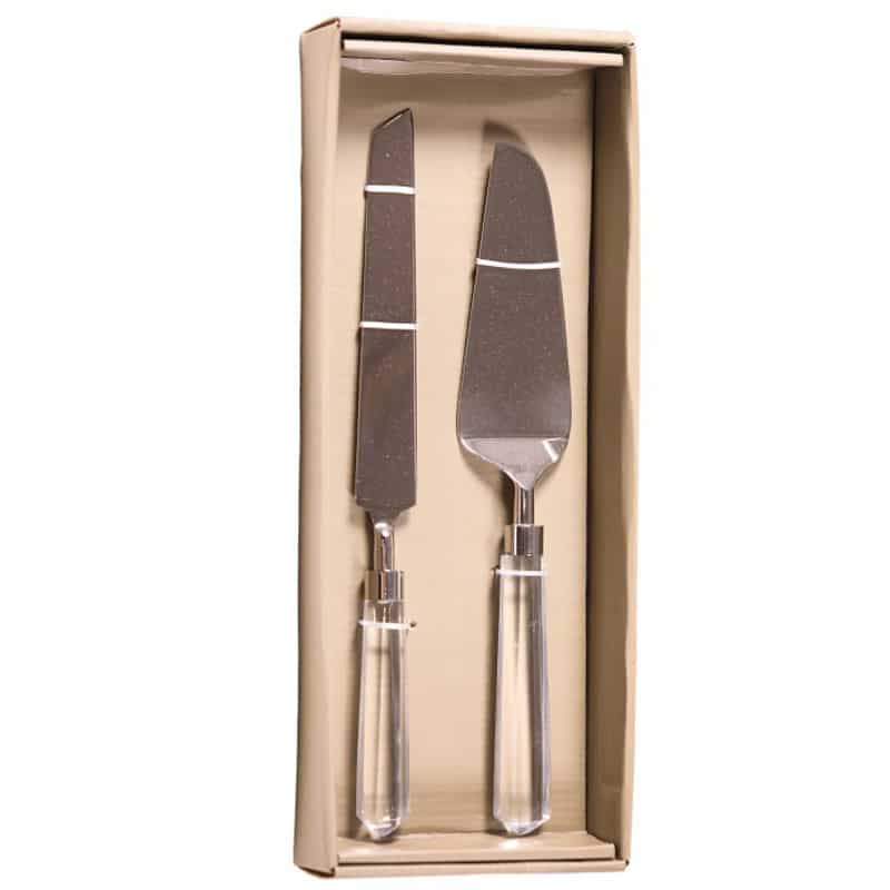 Acrylic Handle Cake & Quiche Set