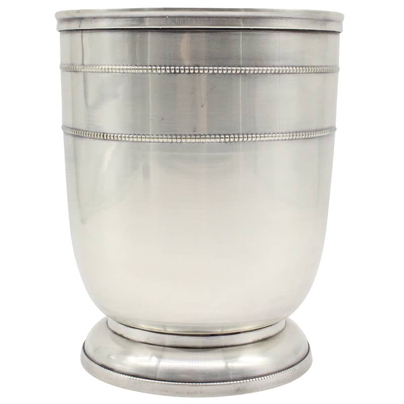 Pewter Beaded Waste Paper Bin