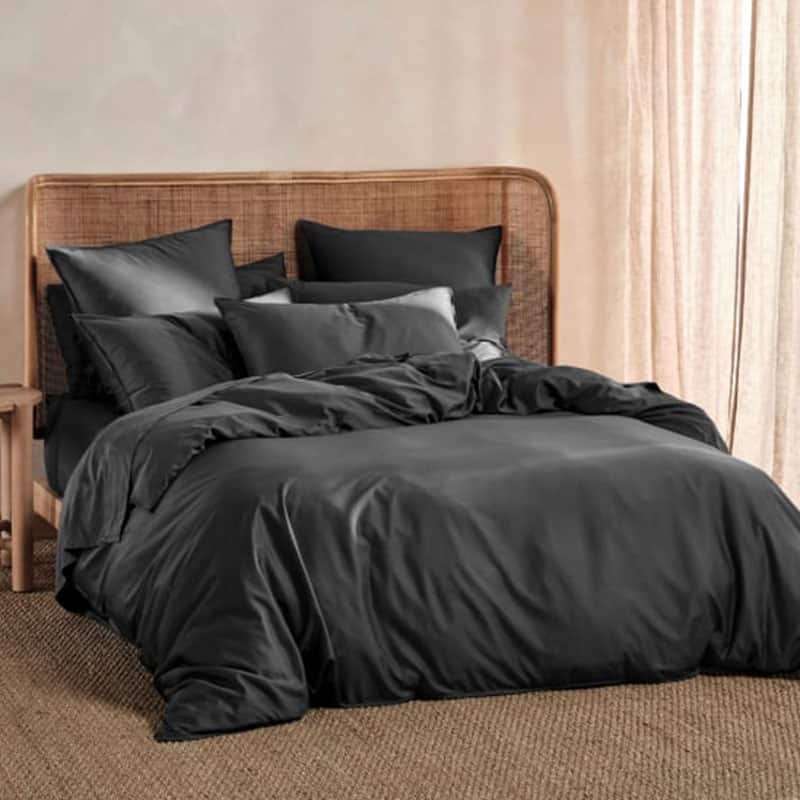 Charcoal Elka Duvet Cover & Pillowcase Set