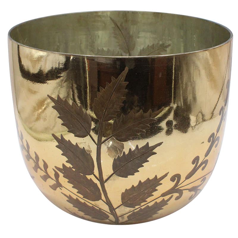 Gold Etched Vase