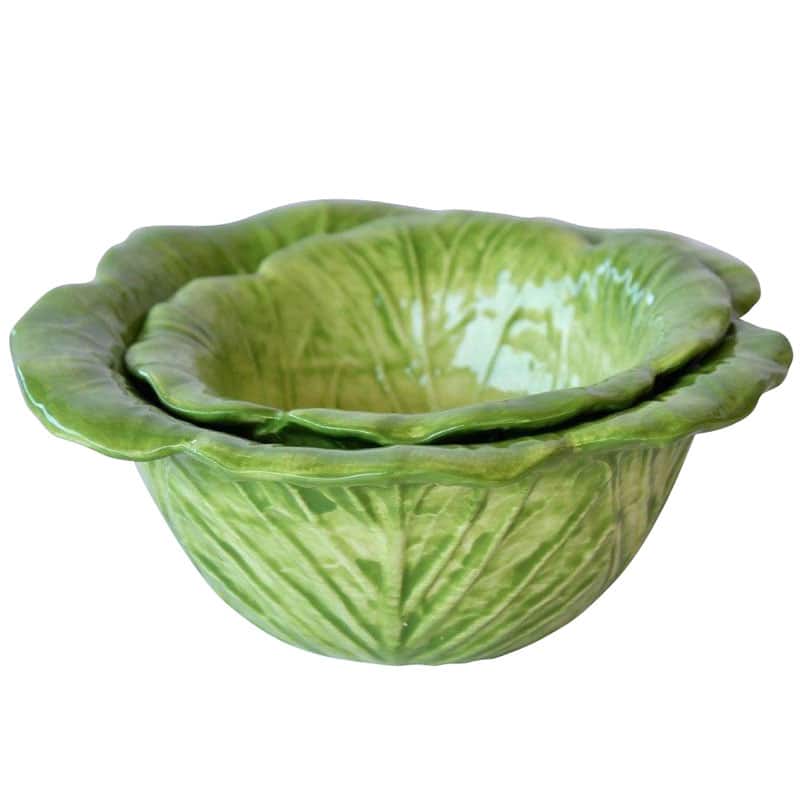 Cabbage Bowls, Set of 2