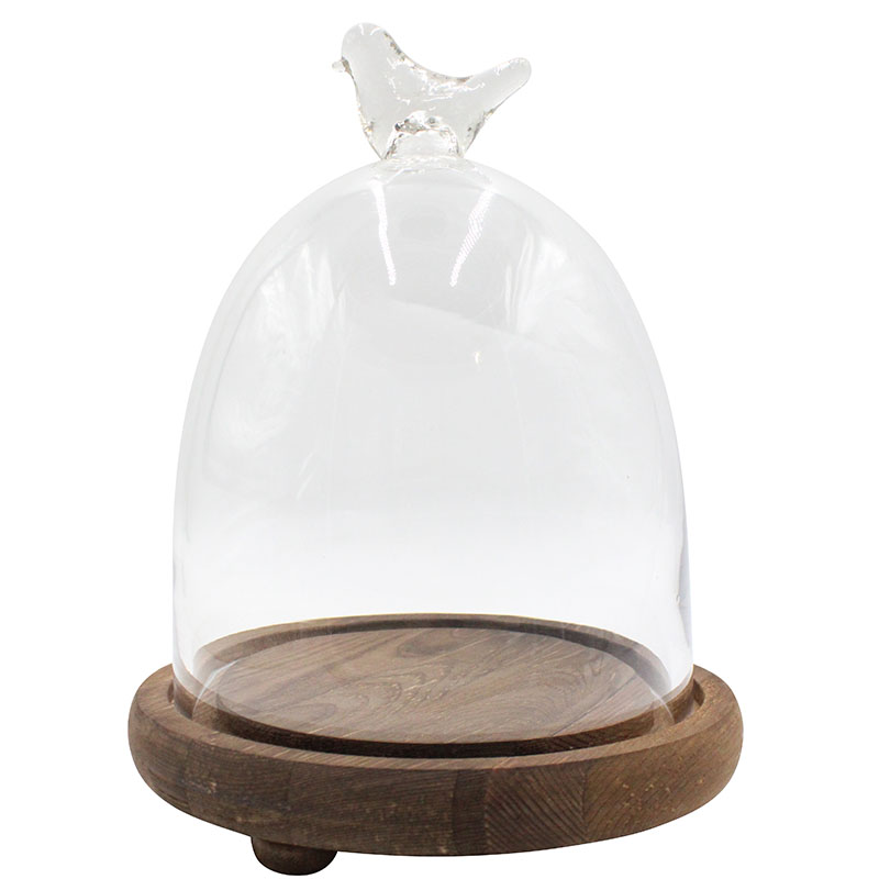 Birdy Dome with Wooden Base