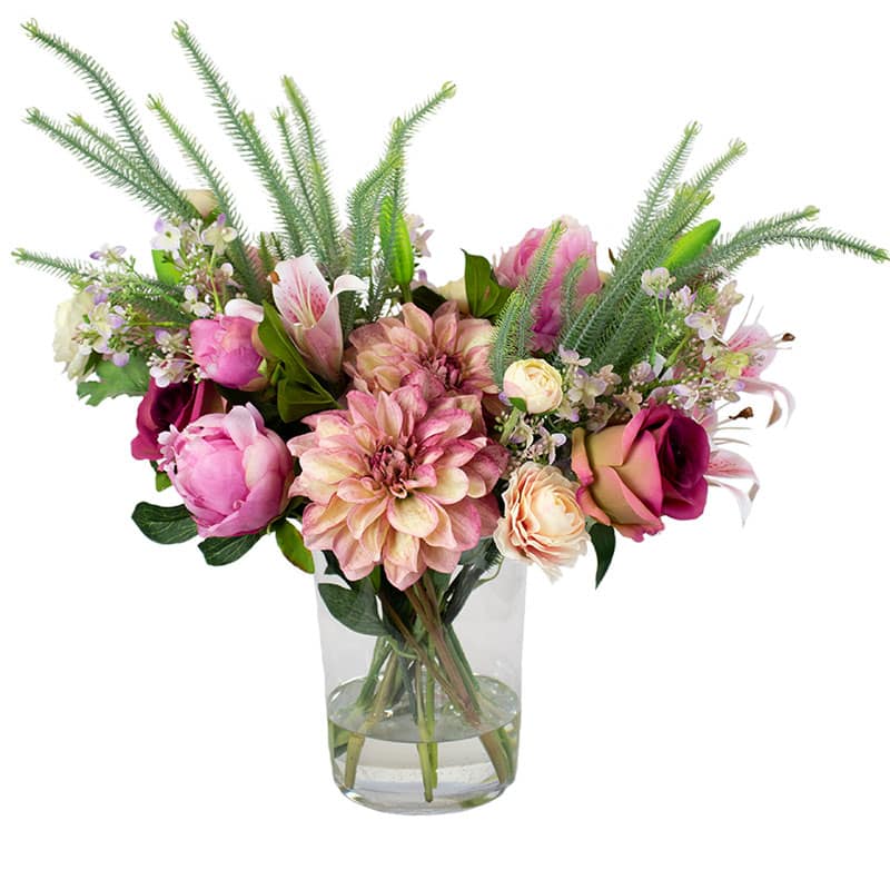 Tiger Lily Pink & Dahlia Arrangement