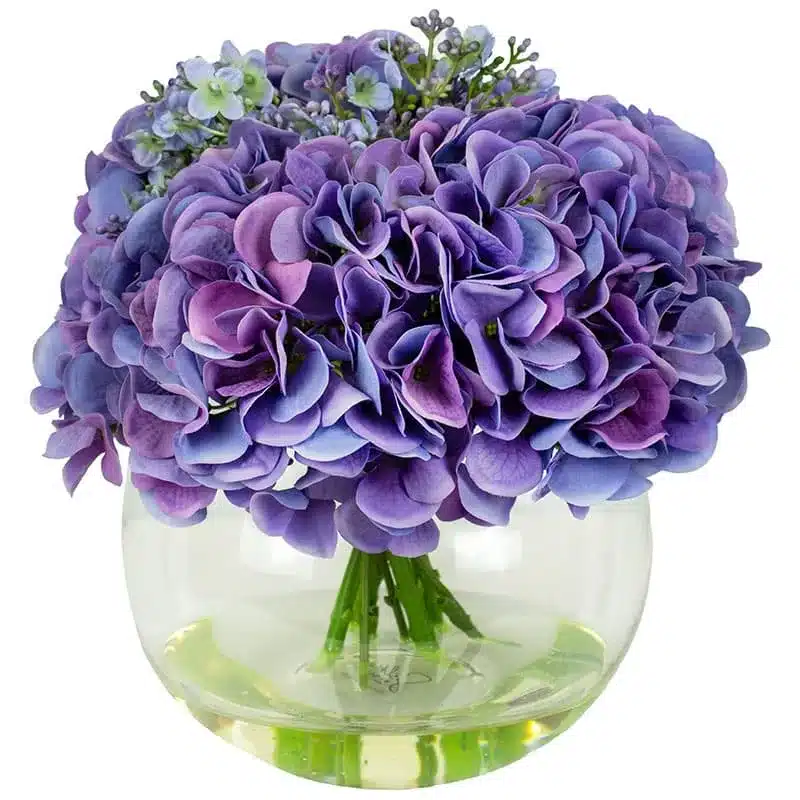 Purple Hydrangea Arrangement