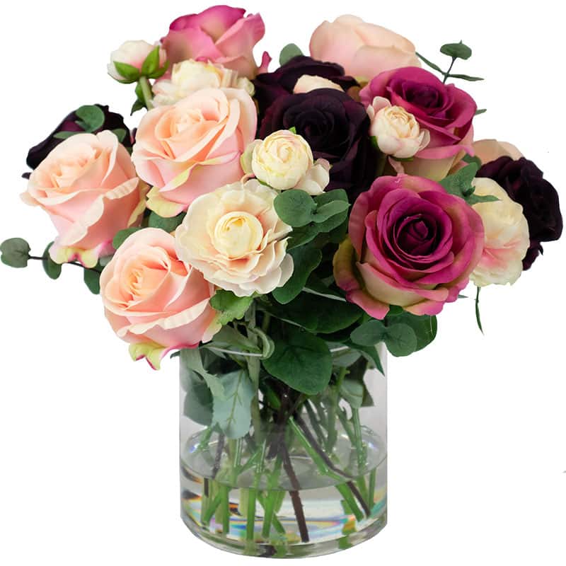 Pink & Fuchsia Rose Arrangement