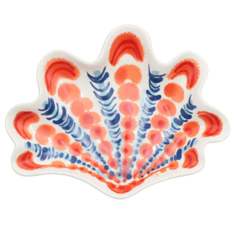 Coral & Royal Blue Shell