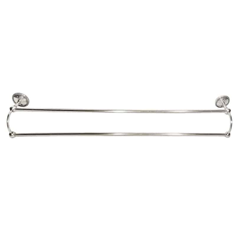 Pewter Beaded Double Towel Rail