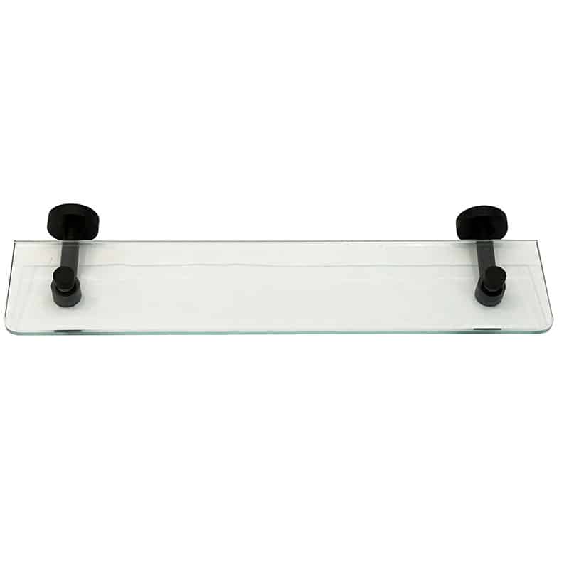 Matte Black Glass Shelf