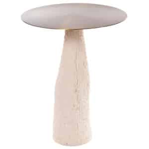 Textured Sandstone Side Table