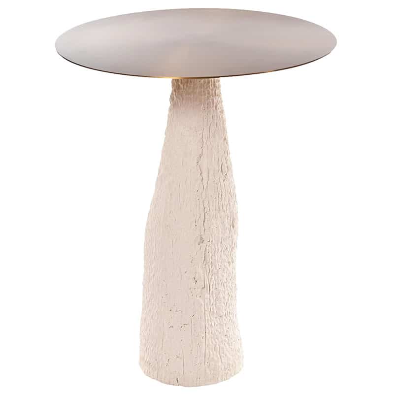 Textured Sandstone Side Table
