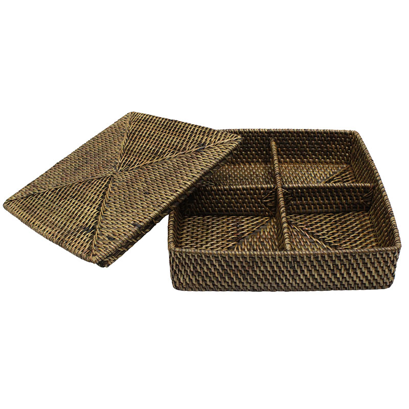 Rattan Tea Caddy