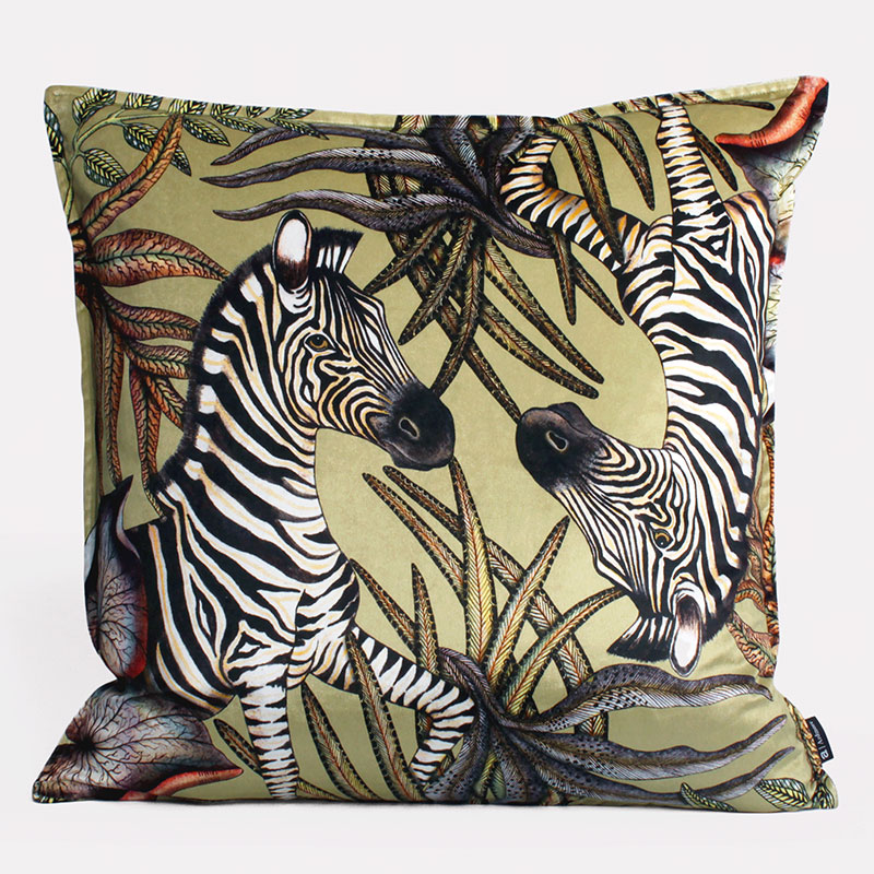 Thanda Stripe Velvet Cushion Cover