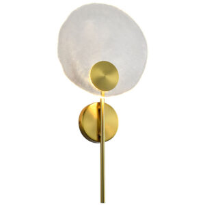 Disc Brass Wall Light