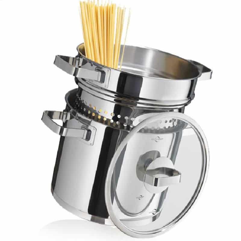 San Remo Stainless Steel Pot with Pasta Insert - Image 2