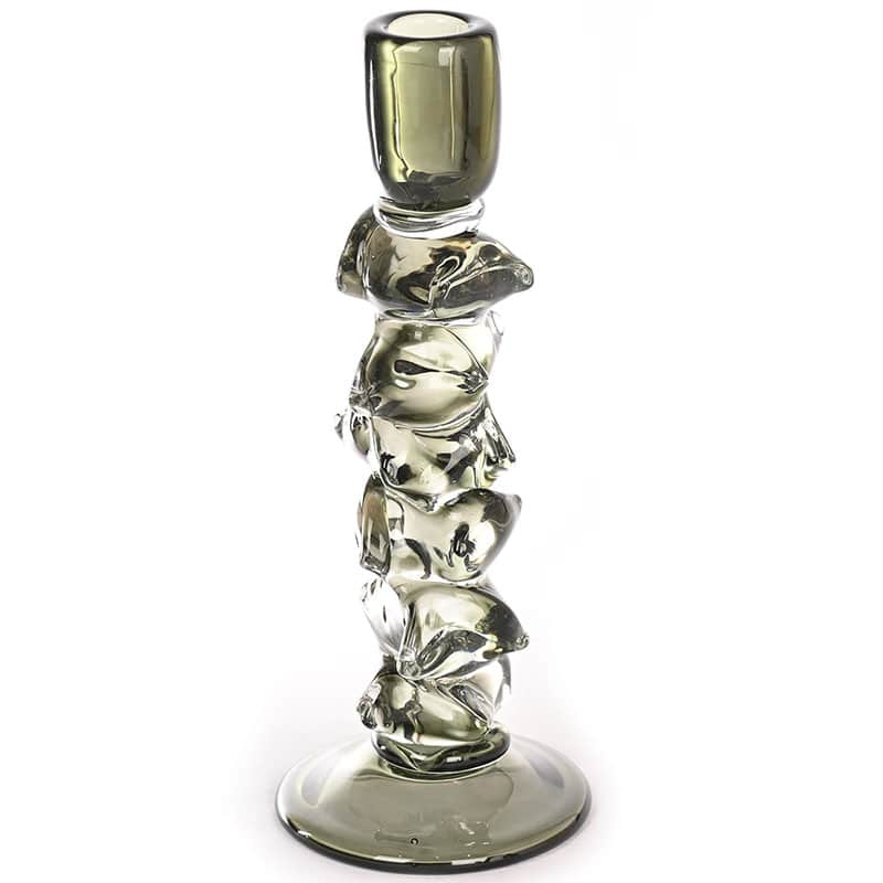 Classic Glass Medium Dinner Candle Holder