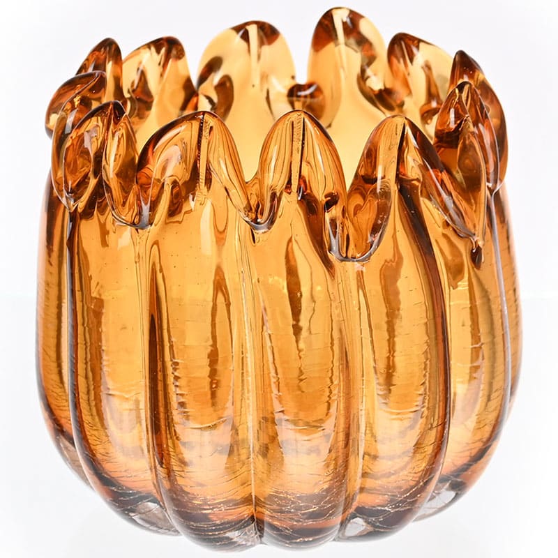 Petal Edge Glass Candle Holder