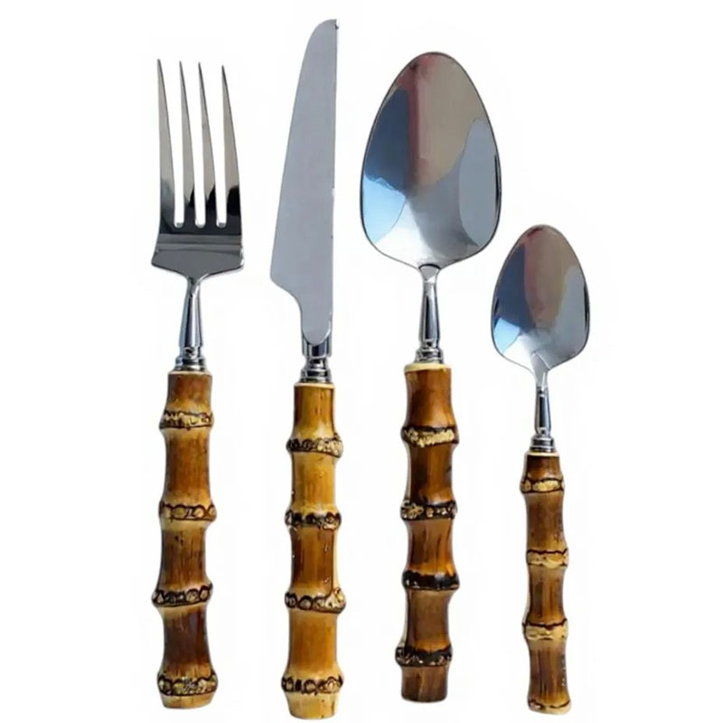 Bamboo Cutlery, Set of 16