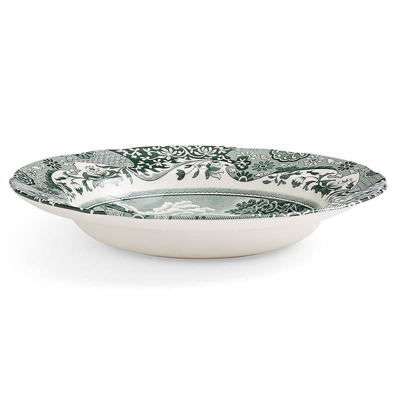 Green Italian Pasta/Soup Bowl, Set of 4 - Image 2