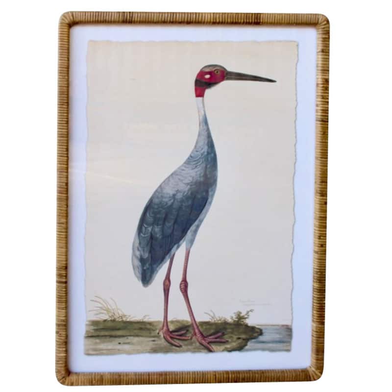 Blue Crane Artwork Cane Frame