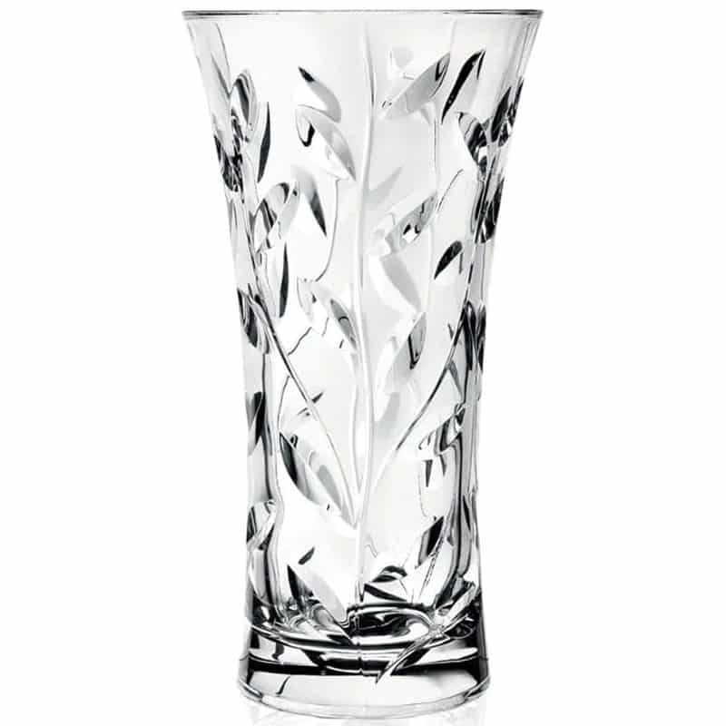Crystal Leaf Vase