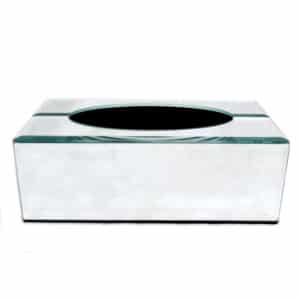 Bevelled Mirror Tissue Box