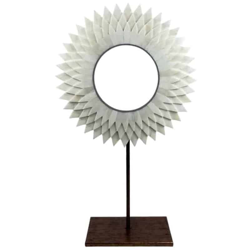Spiked Bone Disk on Stand