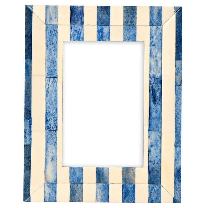 Blue Stripe Bone Frame