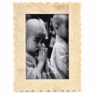 Carved Bone Inlay Frame