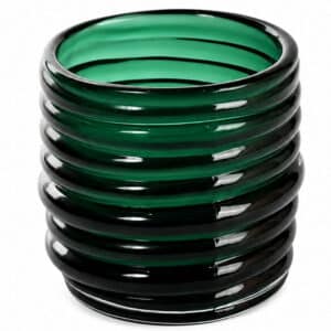 Round Ridged Hurricane Vase