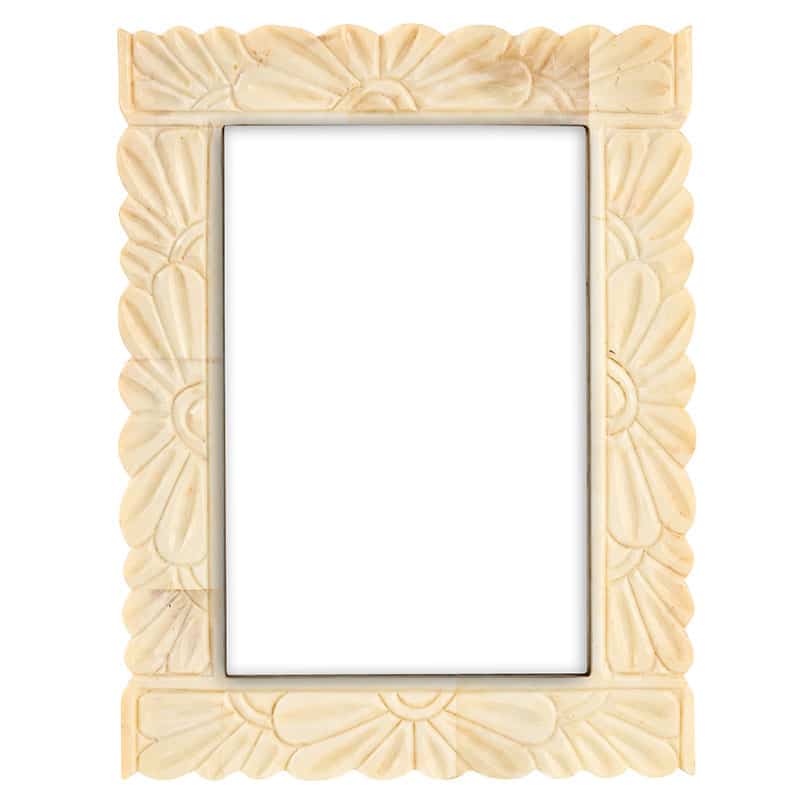 Carved Bone Inlay Frame