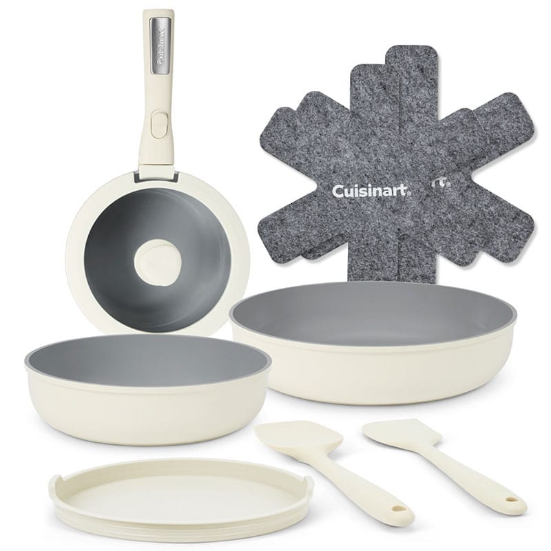 ClickSmart Non-Stick Detachable Handle Cookware, 10 piece
