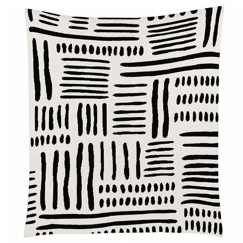 Geo Block Cotton Throw