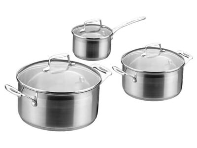 Impact 3 Piece Stainless Steel Cookware Set