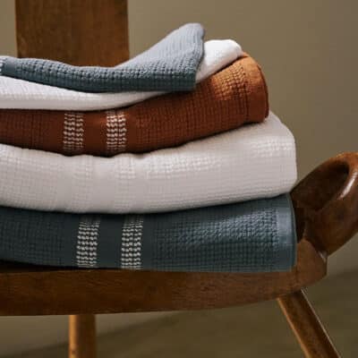 Organic Block Rib Towel