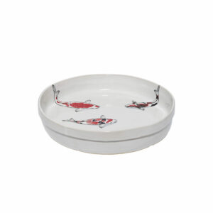 Monochromatic XL Straight Sided Bowl - Koi