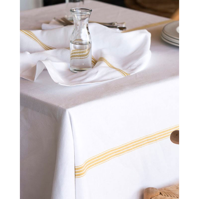Provincial Stripe White Napkin - Image 3