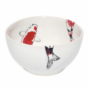 Red Koi Small Round Bowl