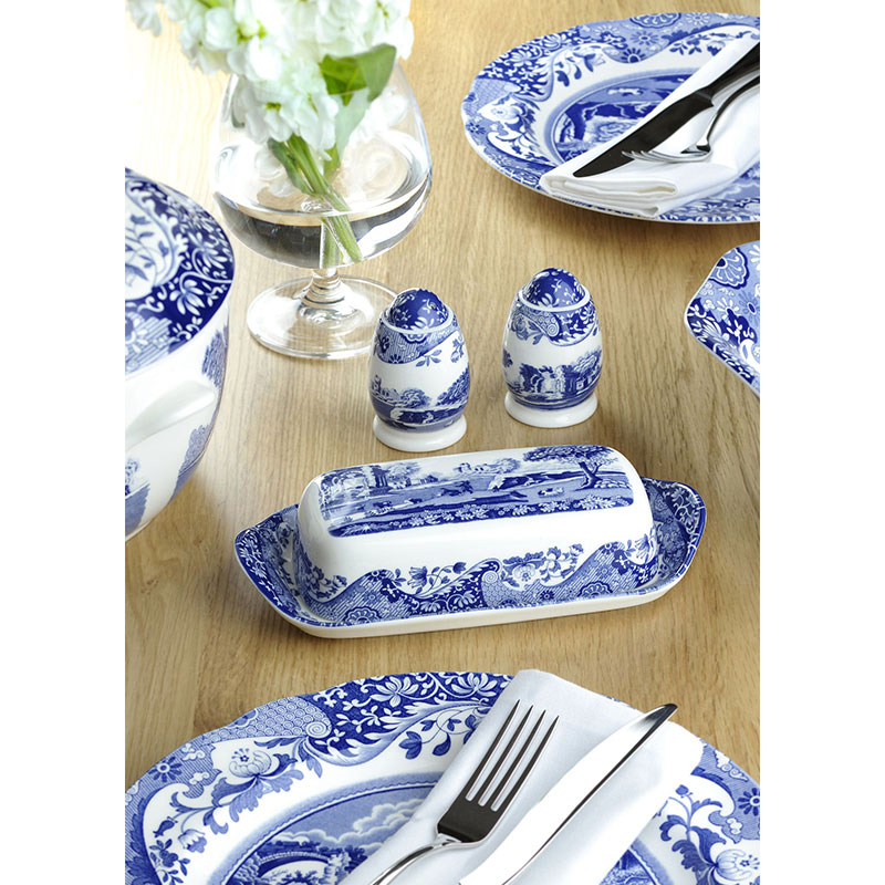 Bespoke Home Spode Blue Italian Butter Dish