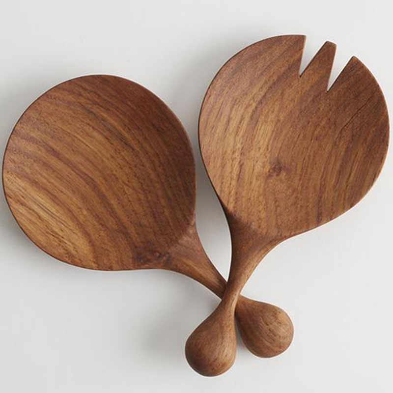Wooden Salad Servers - Image 3