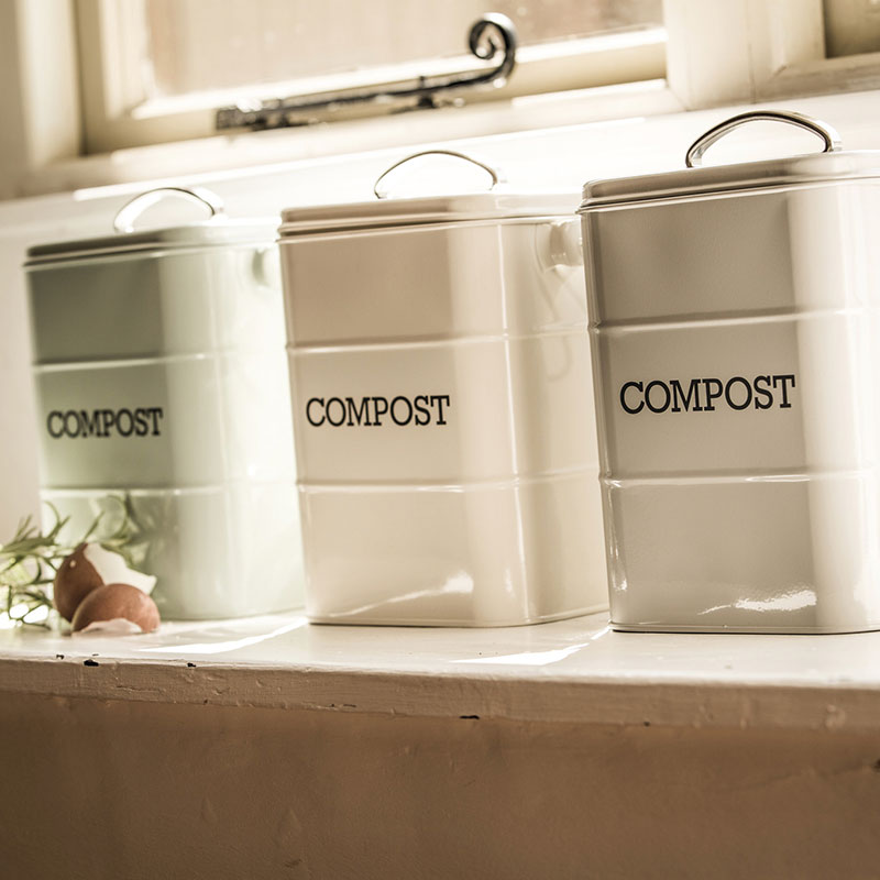 Steel Compost Bin, 3 Litre - Image 3