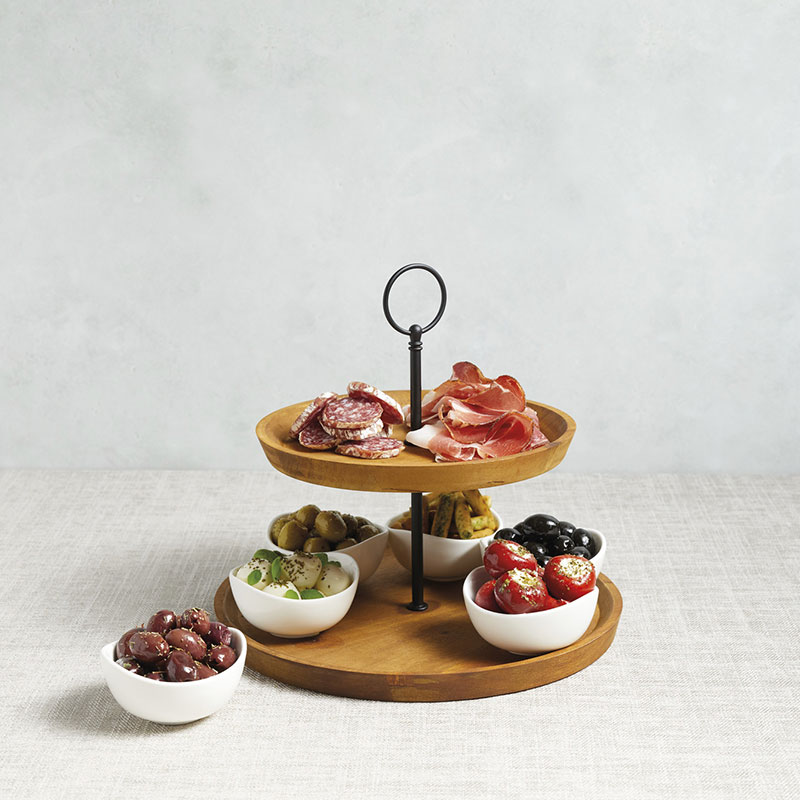 Artesa Two Tier Serving Set - Image 2