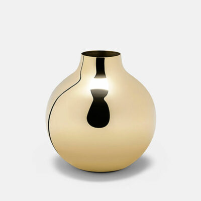 Brass Boule Vase