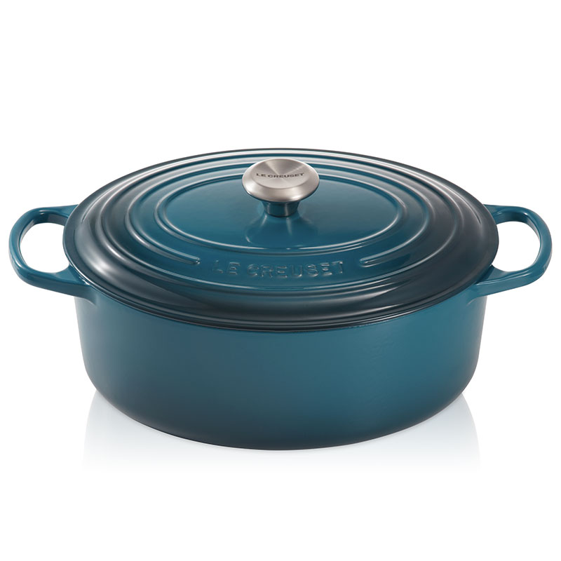 Deep-Teal-Oval-Casserole