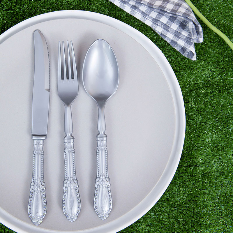Antique Plastique Cutlery, Set of 24 - Image 3