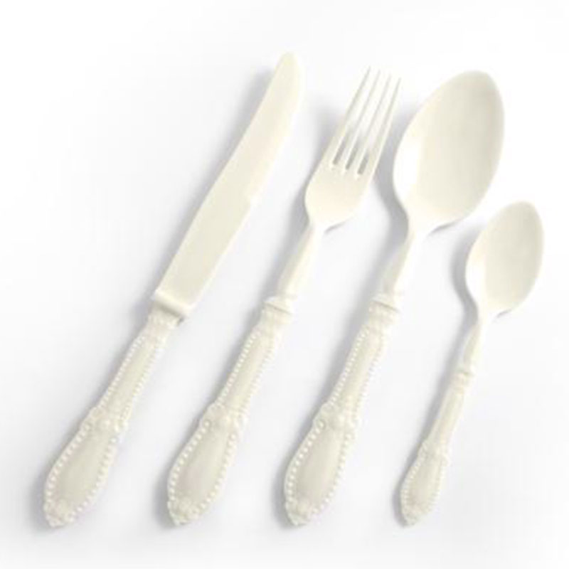 Antique Plastique Cutlery, Set of 24 - Image 6