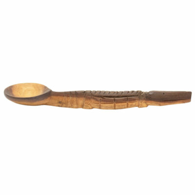 Wooden Carved Crocodile Spoon