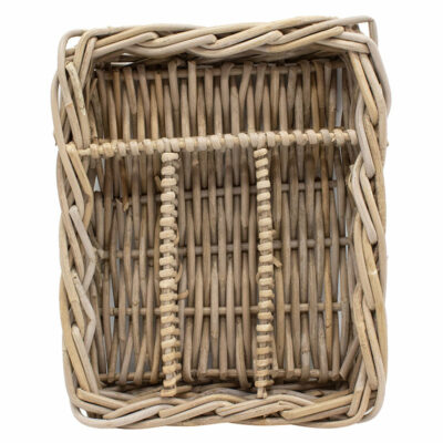 Thick Rattan Cutlery Tray