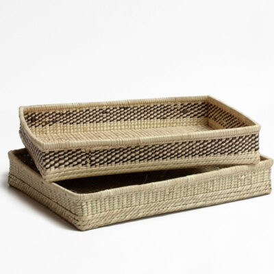 Woven Palm Document Tray