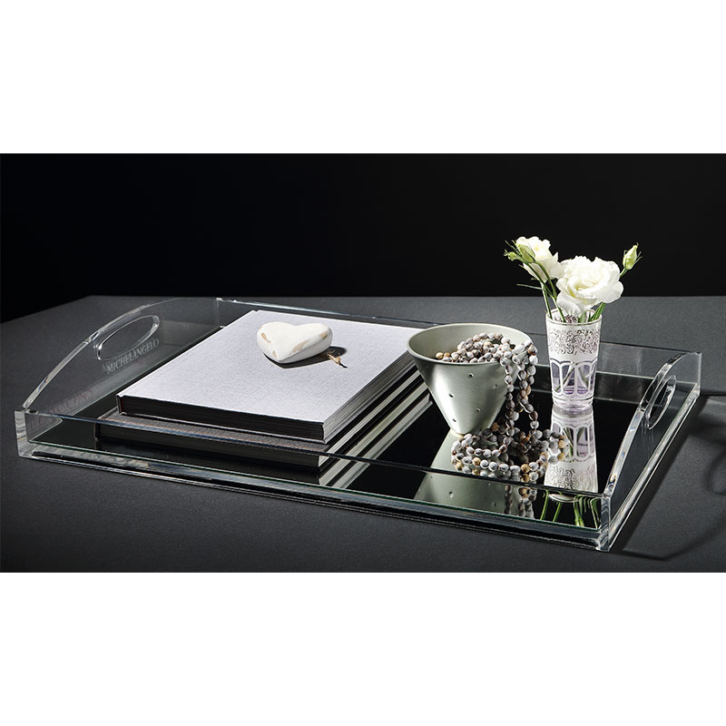 Perspex Decor Tray with Mirror Base - Image 3